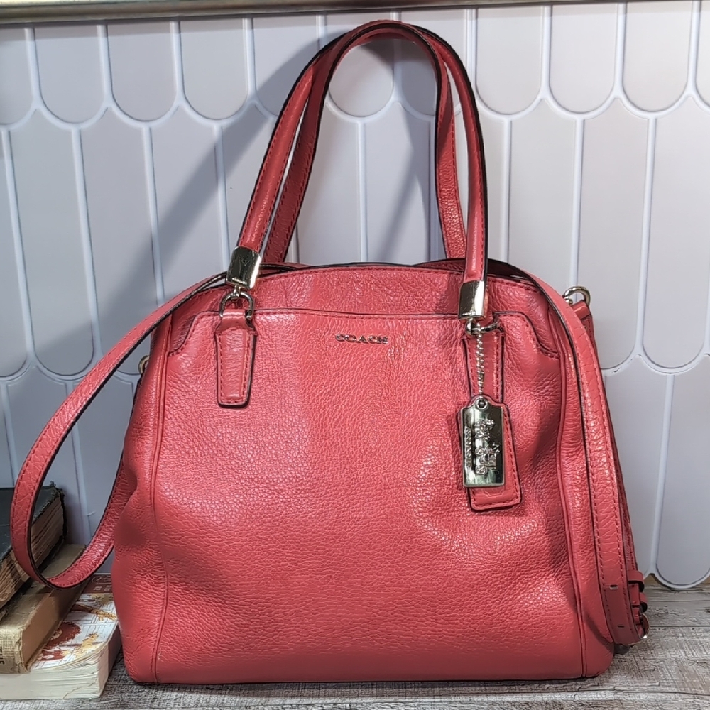 Coach Coral Leather Shoulder Bag